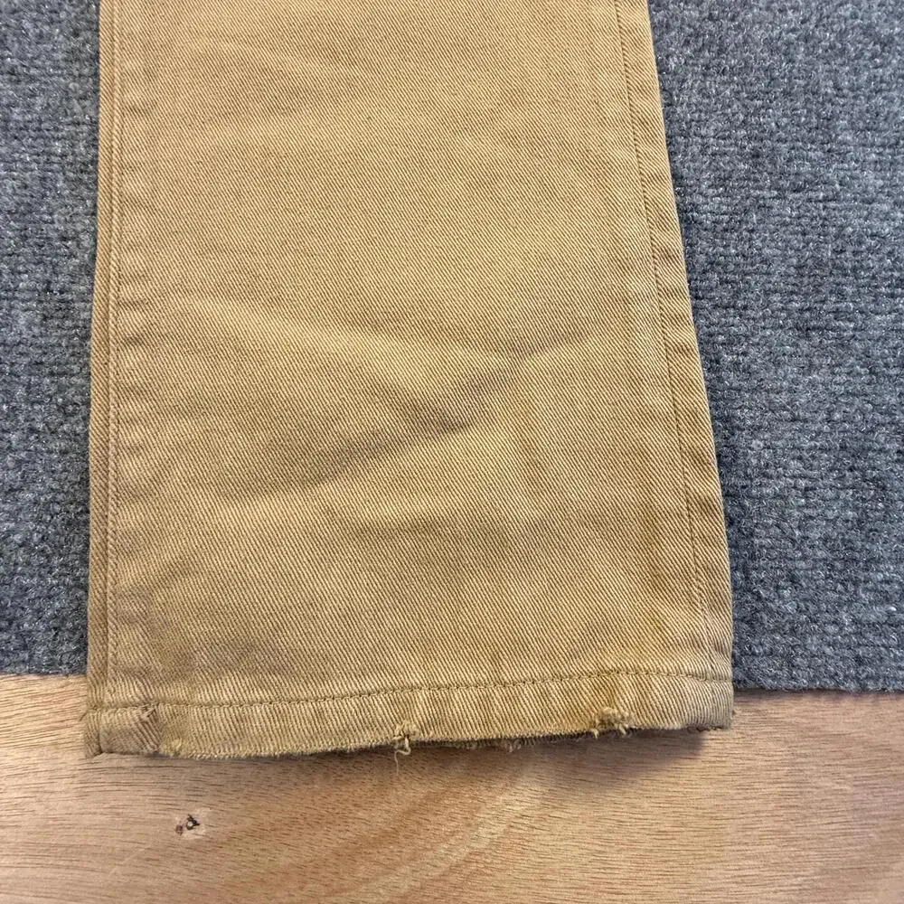 10 Deep Men's Distressed Tan Cotton Pants Size 36 NWT #1816‎
